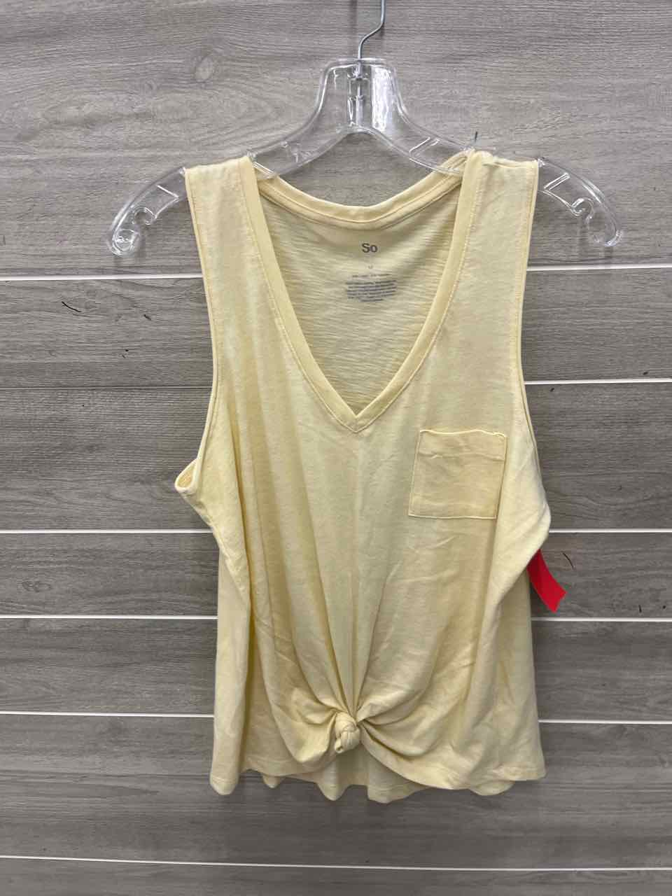 So Size M Yellow Womens Tank Top