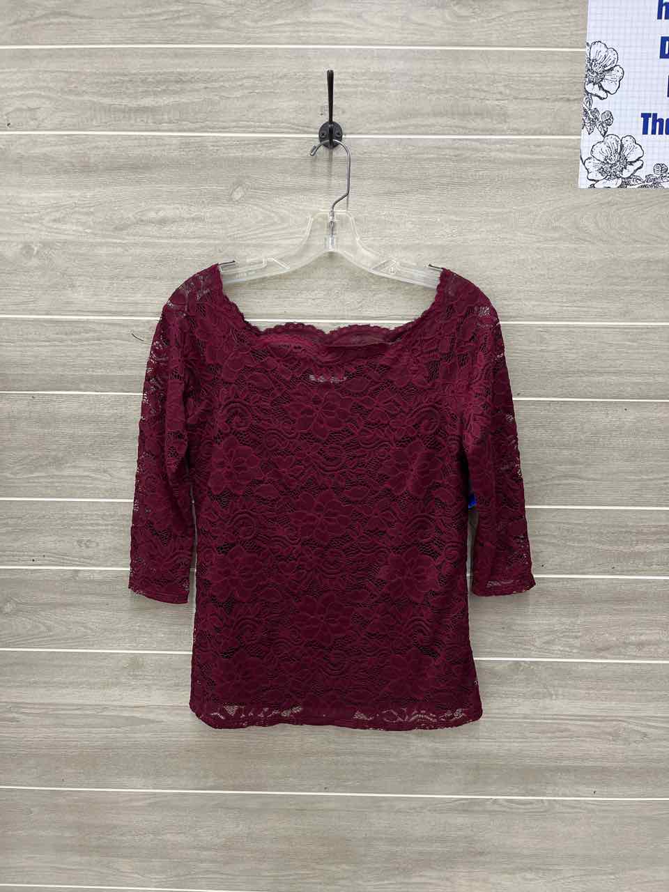 Maurices Size S Burgundy Womens Shirt