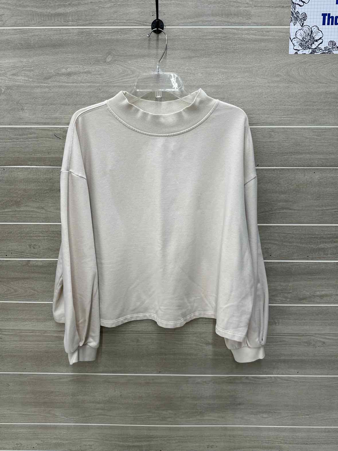 Ava & Viv Cream Womens Women Size 1X Sweatshirt