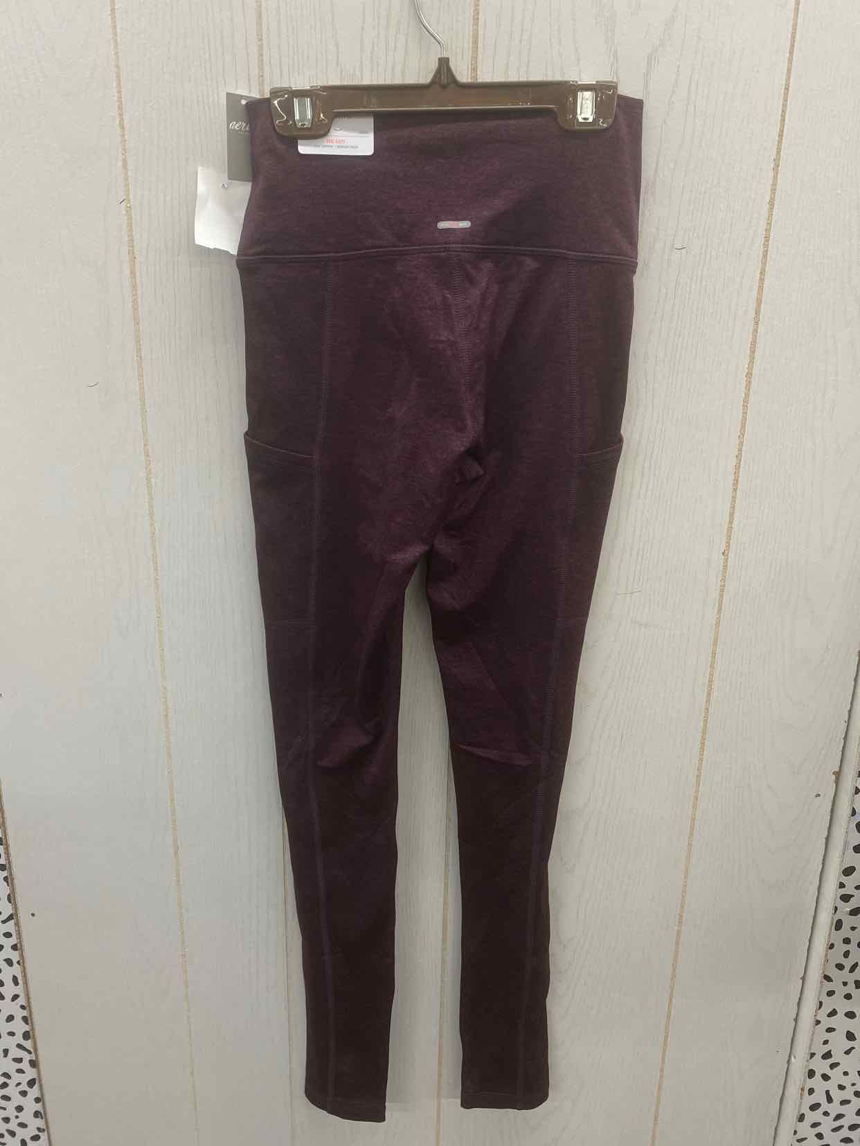 AERIE Burgundy Womens Size Small Leggings