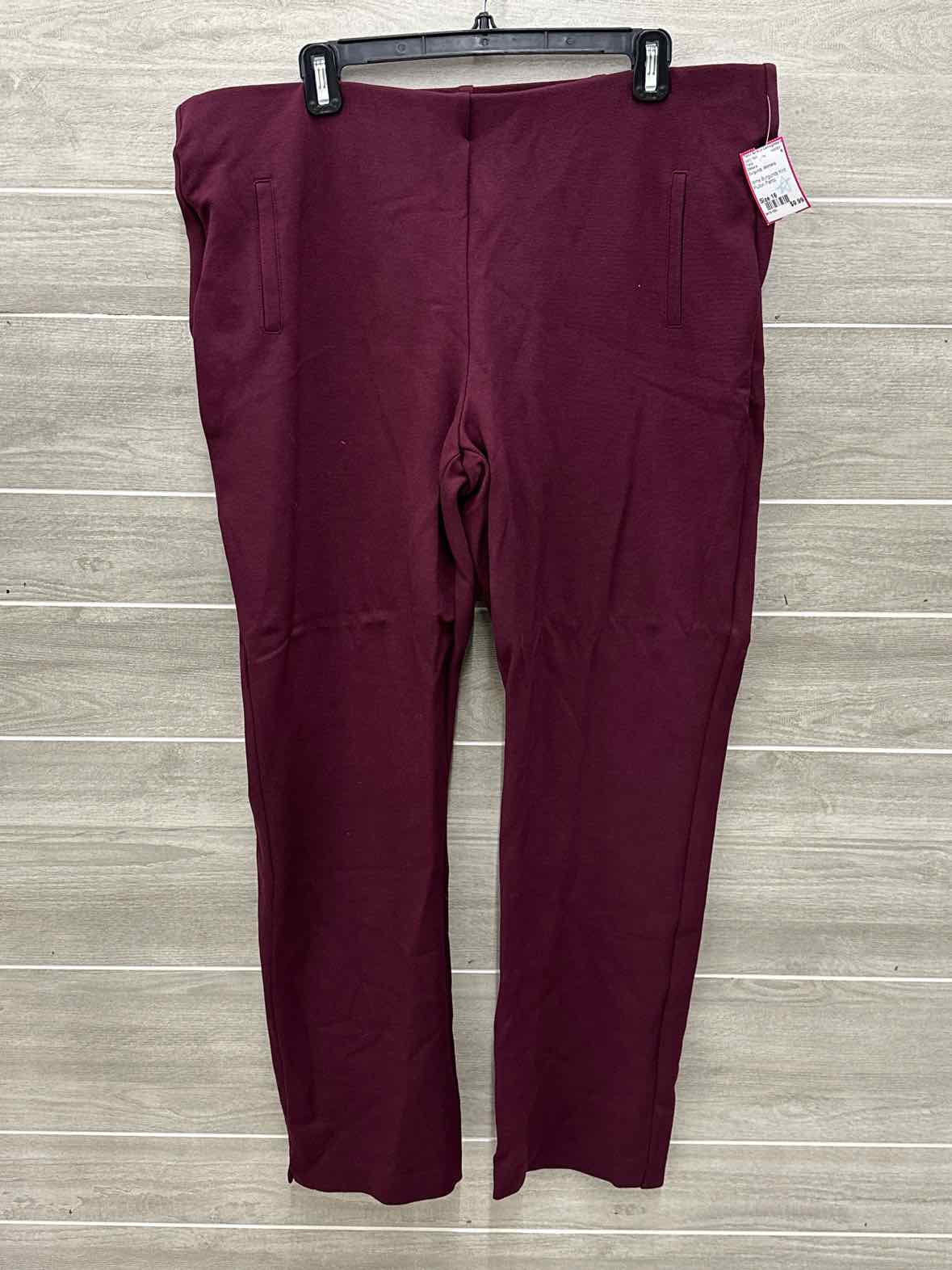 Chico's Burgundy Womens Size 16 Pants
