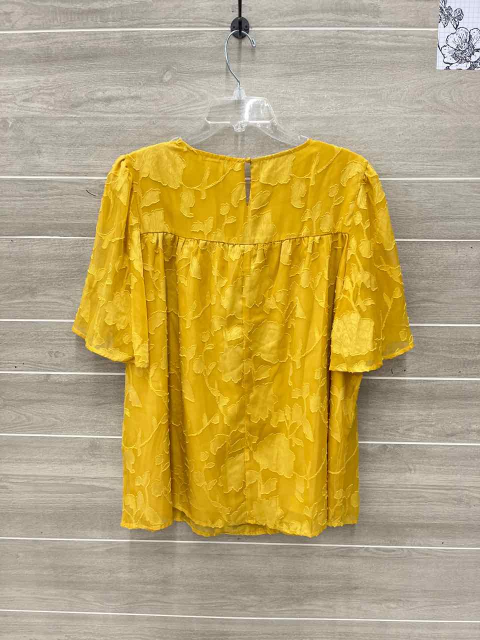 Yellow Womens Women Size L Shirt