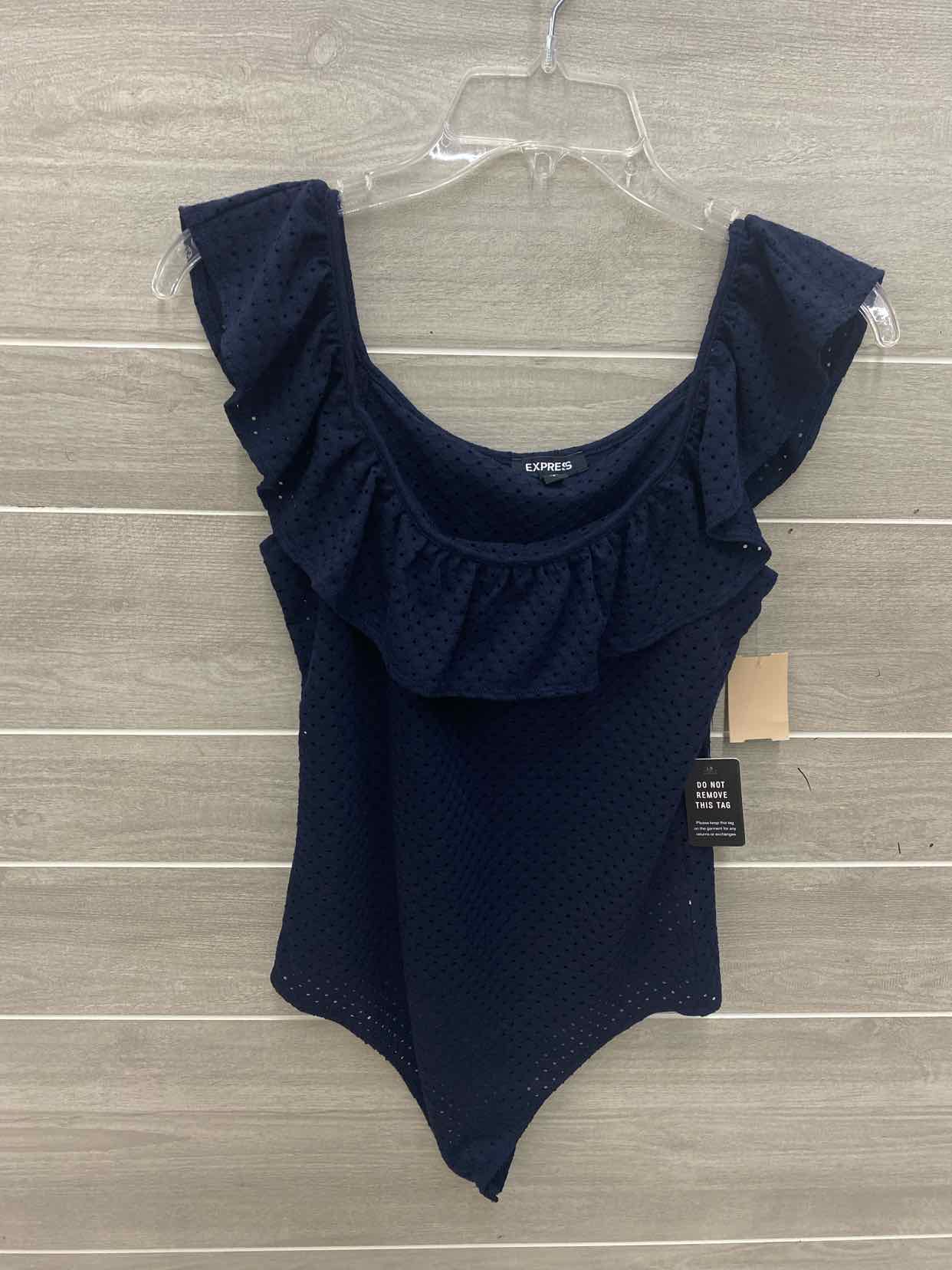 Express Navy Womens Size Small Bodysuit