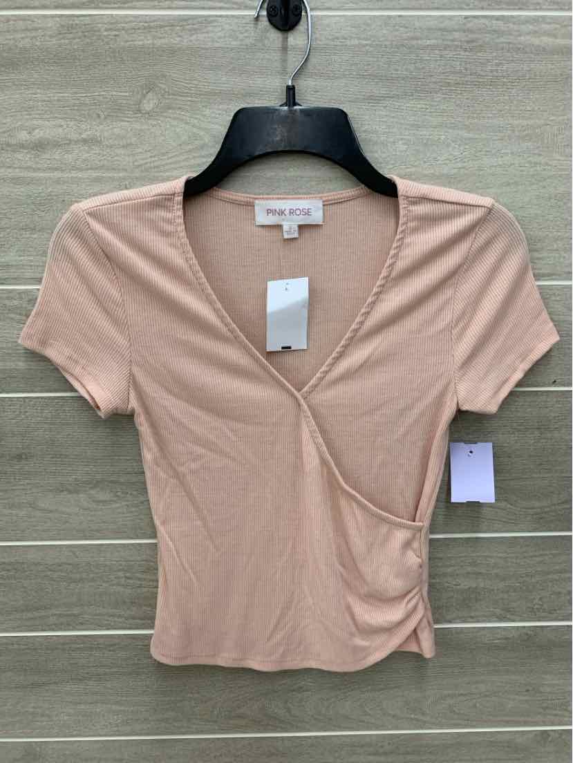 Pink Rose Peach Junior Size Small Shirt
