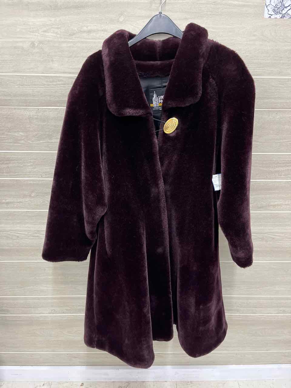 London Fog Size L Purple Womens Jacket (Outdoor)