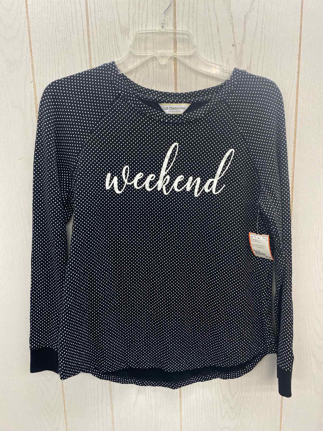 Liz Claiborne Black Womens Size M Shirt