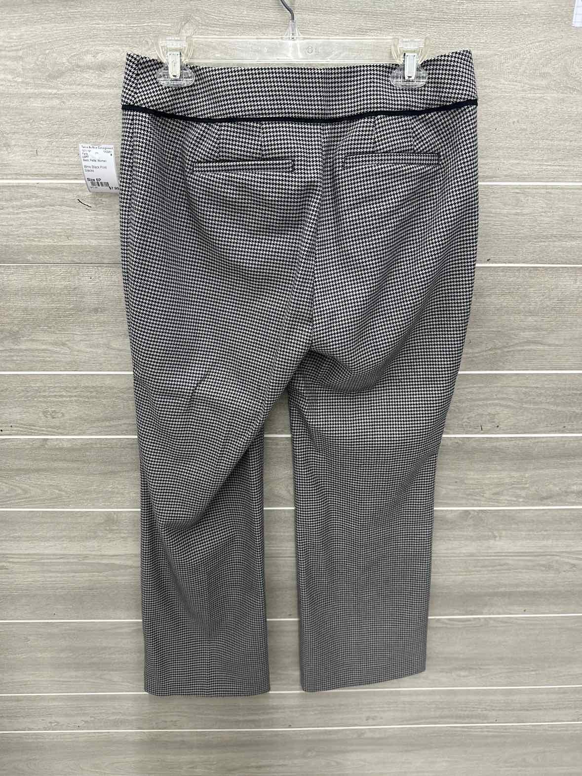 LOFT Size 6P Black Petite Pants