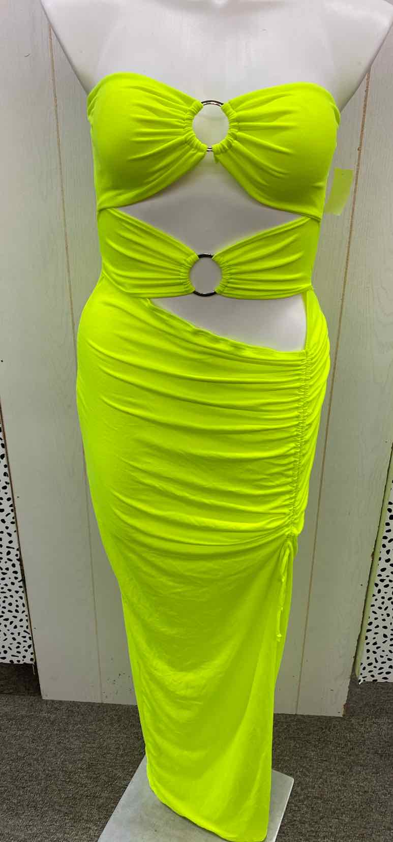 Fashion Nova Yellow Womens Size 10 Dress