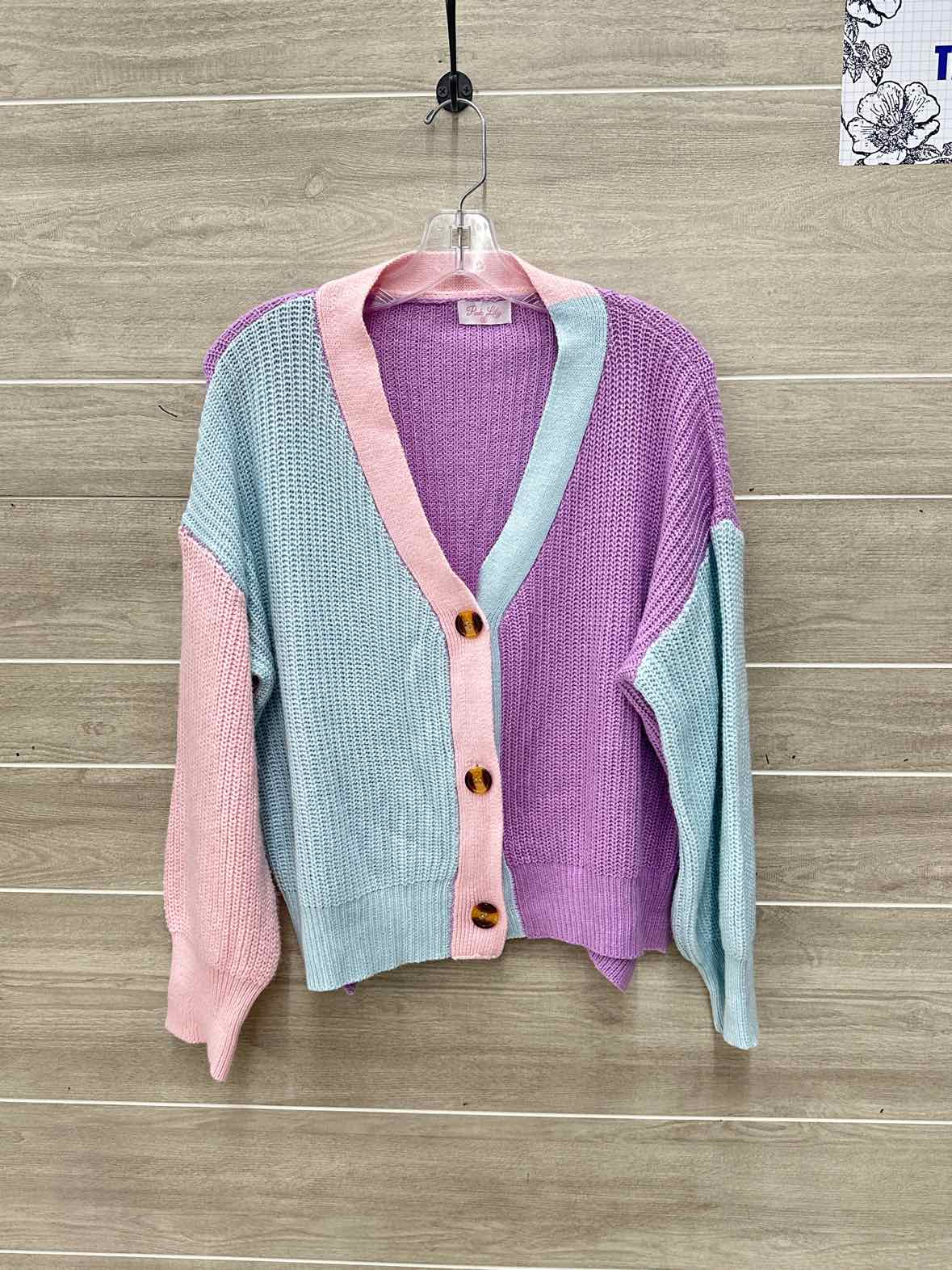 Pink Lily Size S Multi-Color Womens Sweater