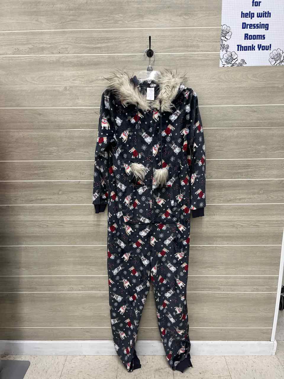 Size L Gray Womens Pajamas