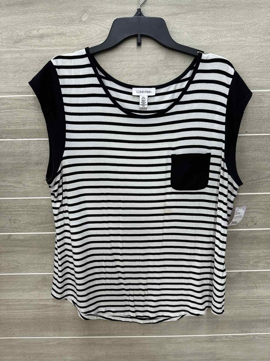 Calvin Klein Black Womens Size XL Shirt