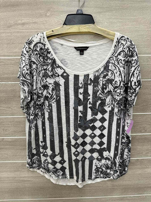 Rock & Republic Cream Womens Size M Shirt