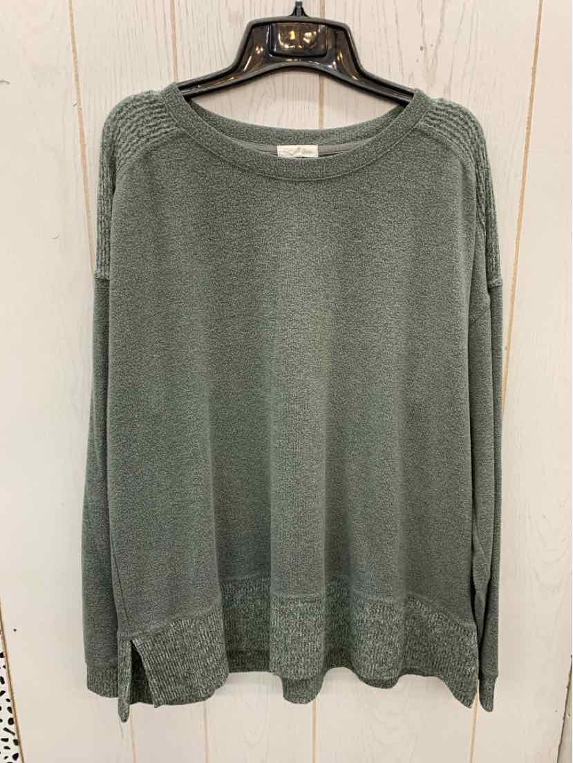 Cotton Bleu Olive Womens Size L Shirt