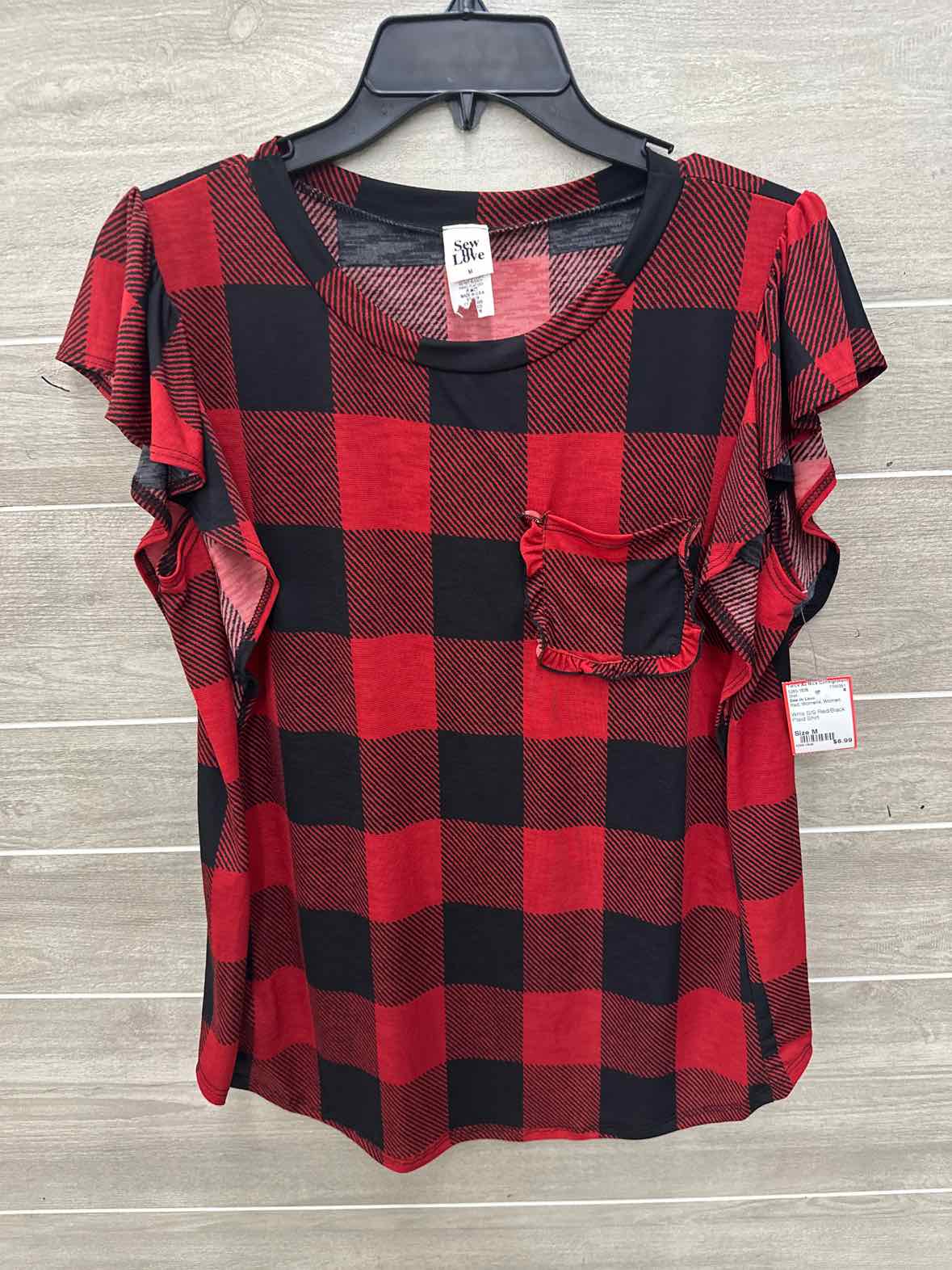 Sew in Love Red Womens Women Size M Shirt
