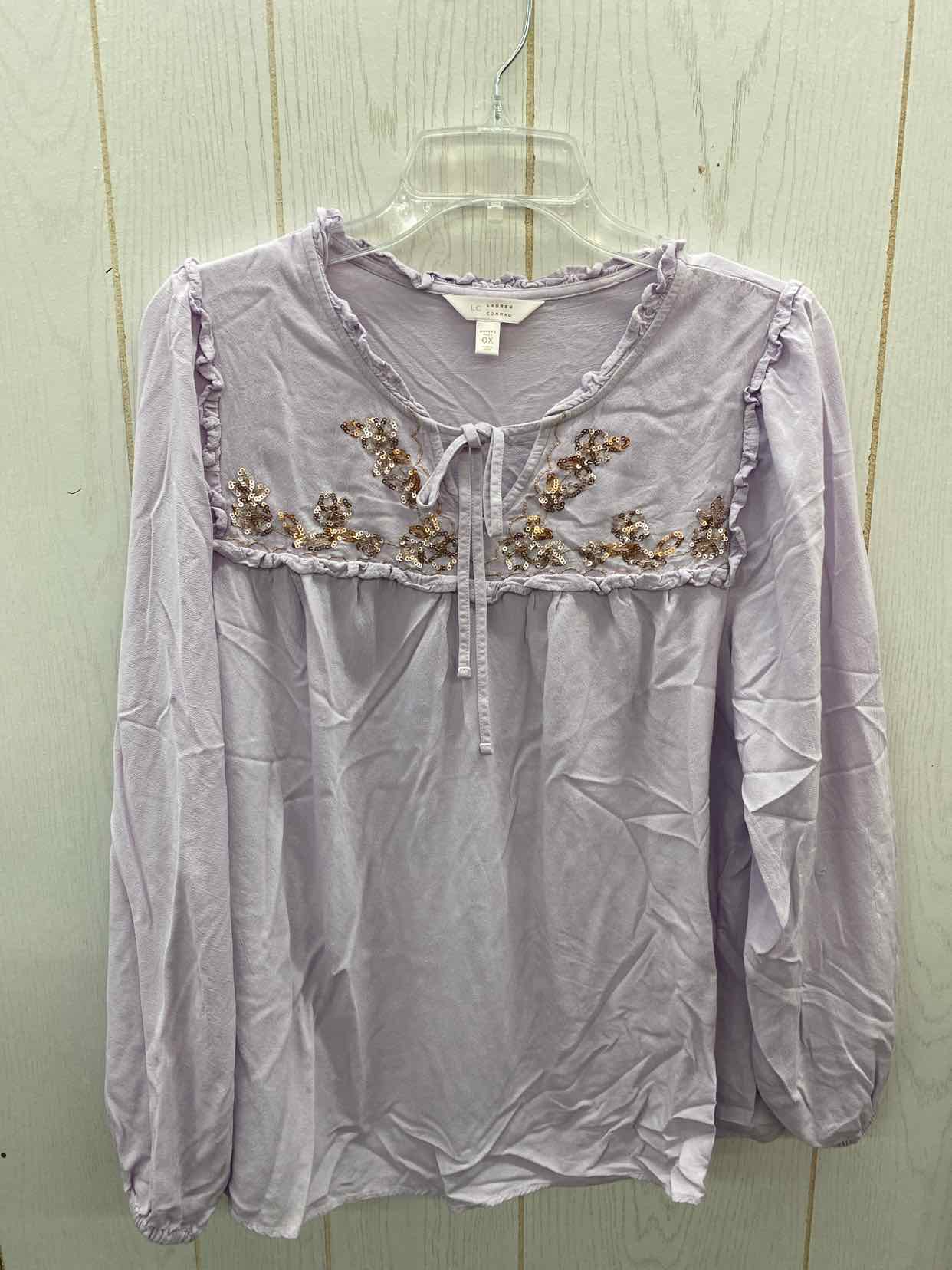 Lauren Conrad Lavender Womens Size XL Shirt