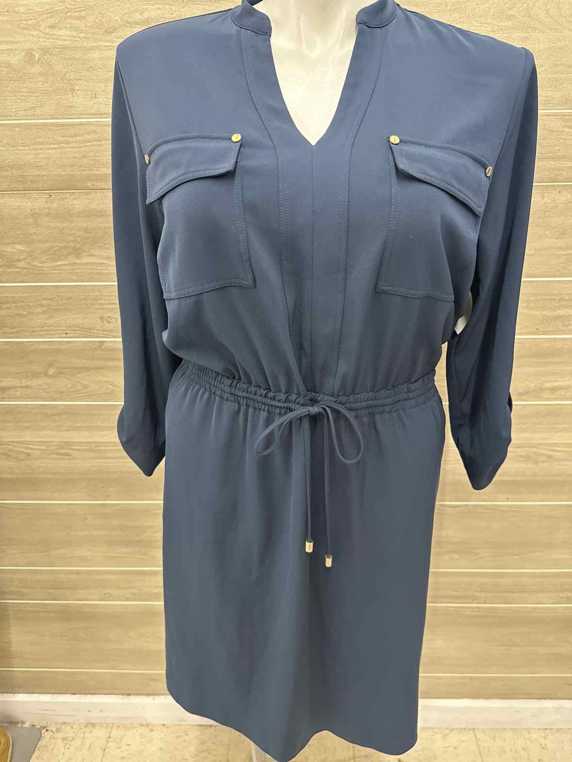 Jones New York Size 12 Blue Womens Dress
