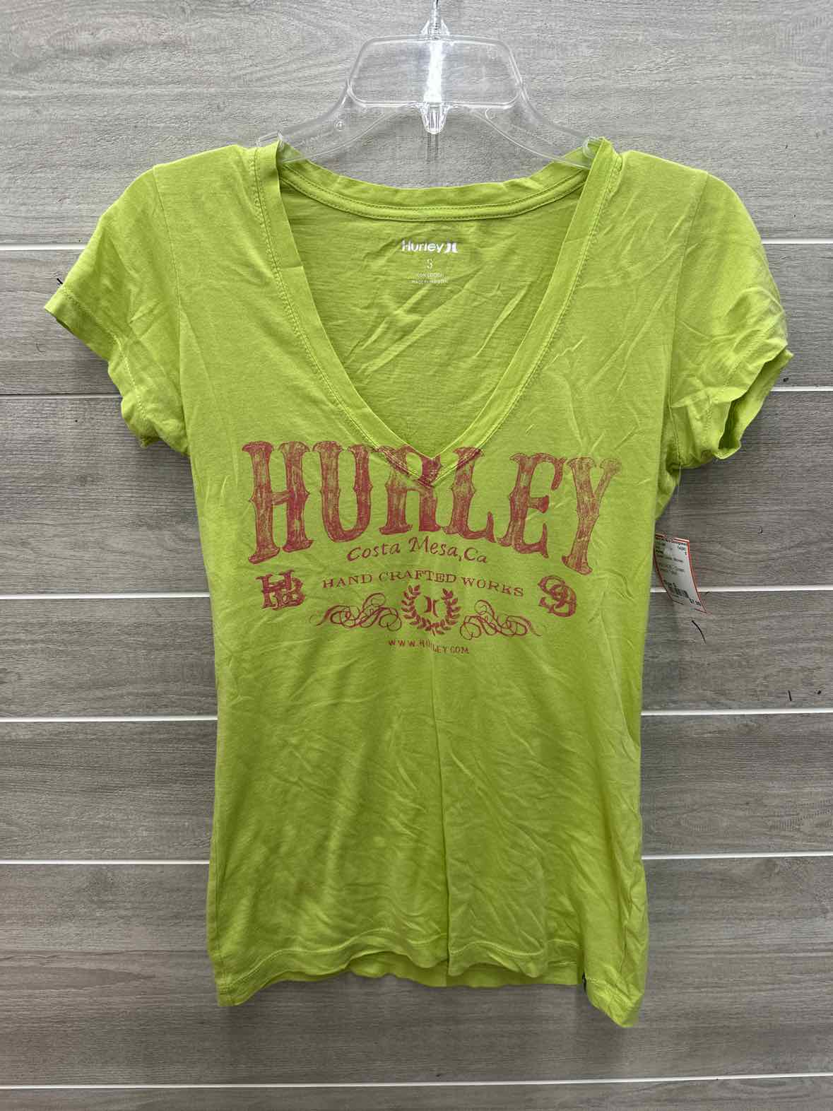 Hurley Size S Green Junior Shirt