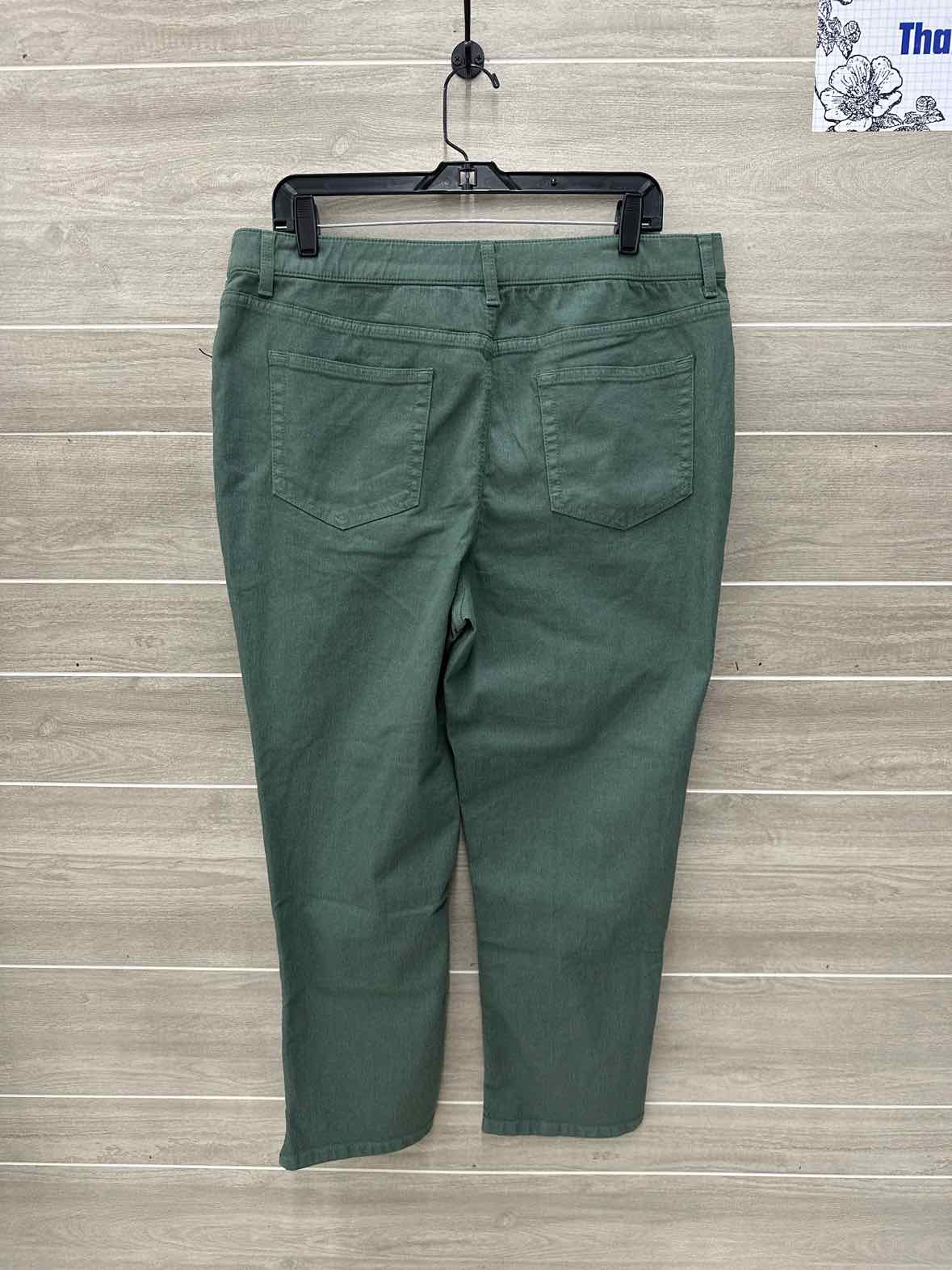 D & Co Green Womens Women Size 16 Pants