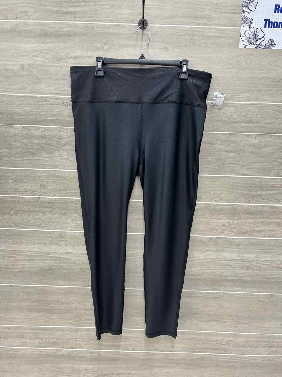 Mono b Black Womens Women Size 2X Leggings