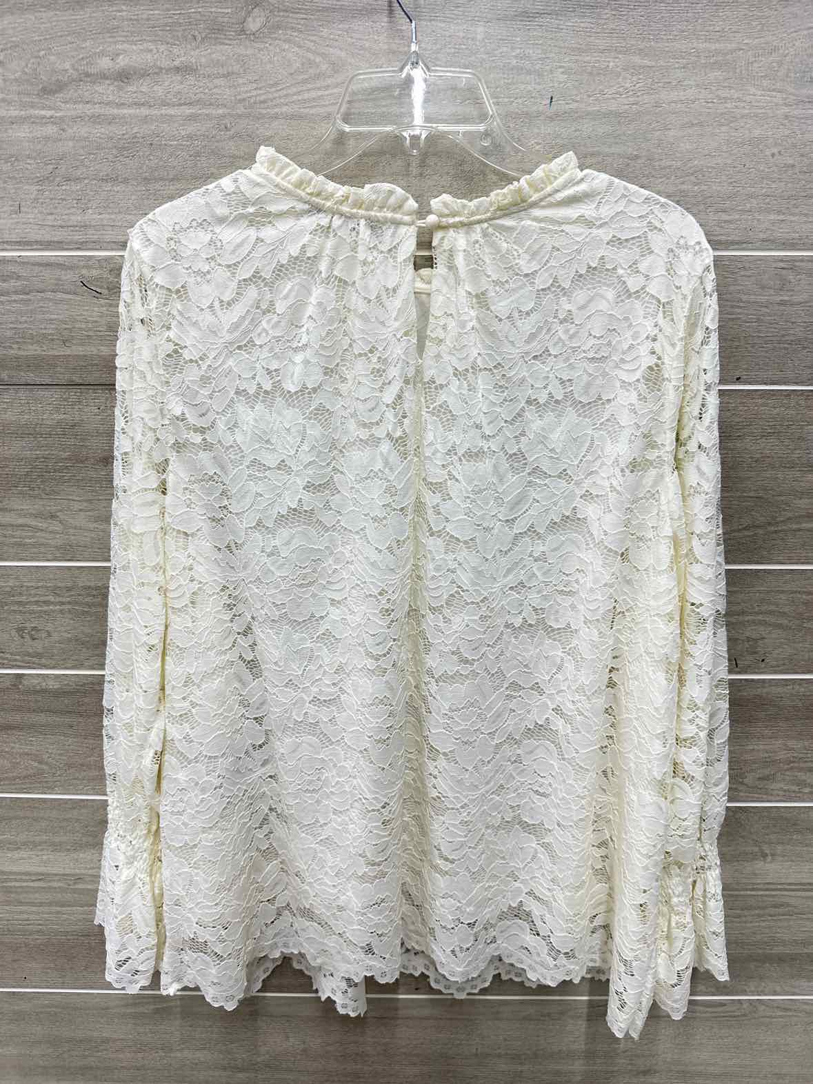 Zac & Rachel Size 2X Cream Plus Shirt