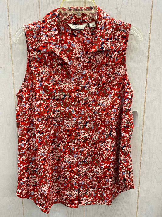 Red Womens Size L Tank Top
