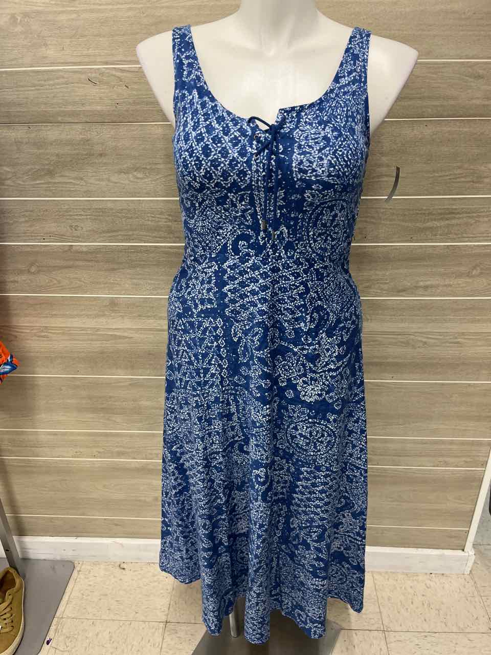 Chaps Size 10 Blue Womens Dress