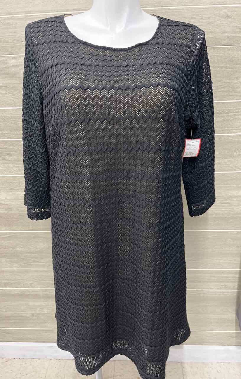 Sherango Size 20W Black Plus Dress