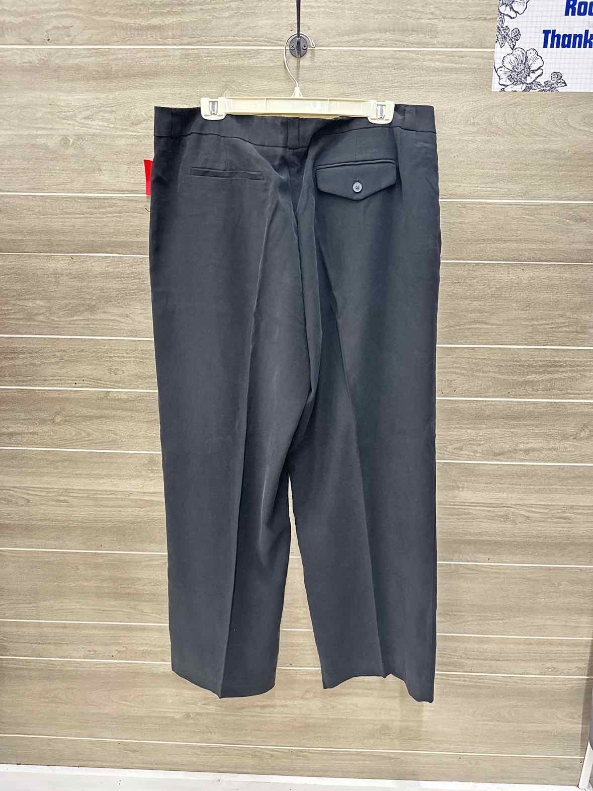 A New Day Black Womens Women Size 16 Long Pants