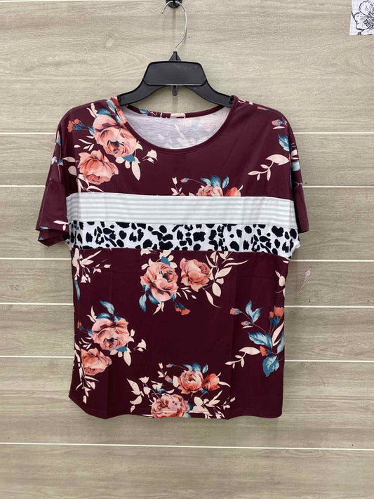 Burgundy Womens Size Small Shirt