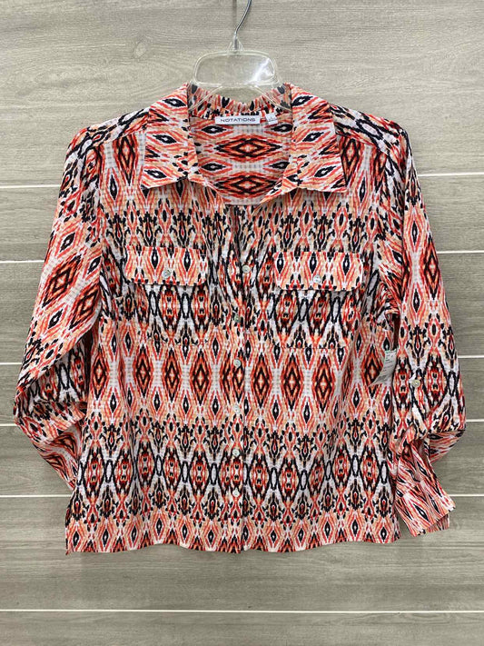 Notations Coral Womens Size Small Shirt