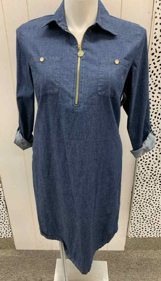 Anne Klein Blue Womens Size 12 Dress