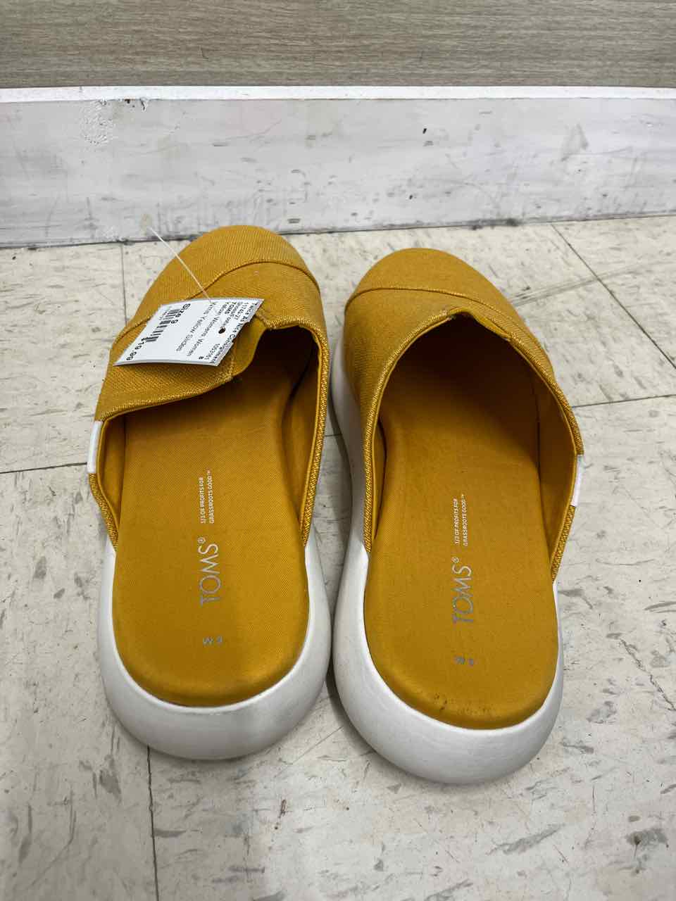 TOMS US Shoe Size 9 Yellow Womens Shoes/Footwear