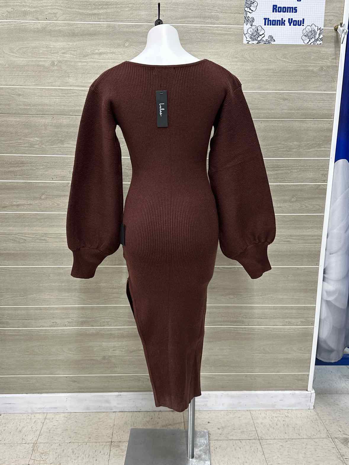 LULU'S Size 10 Burgundy Womens Dress