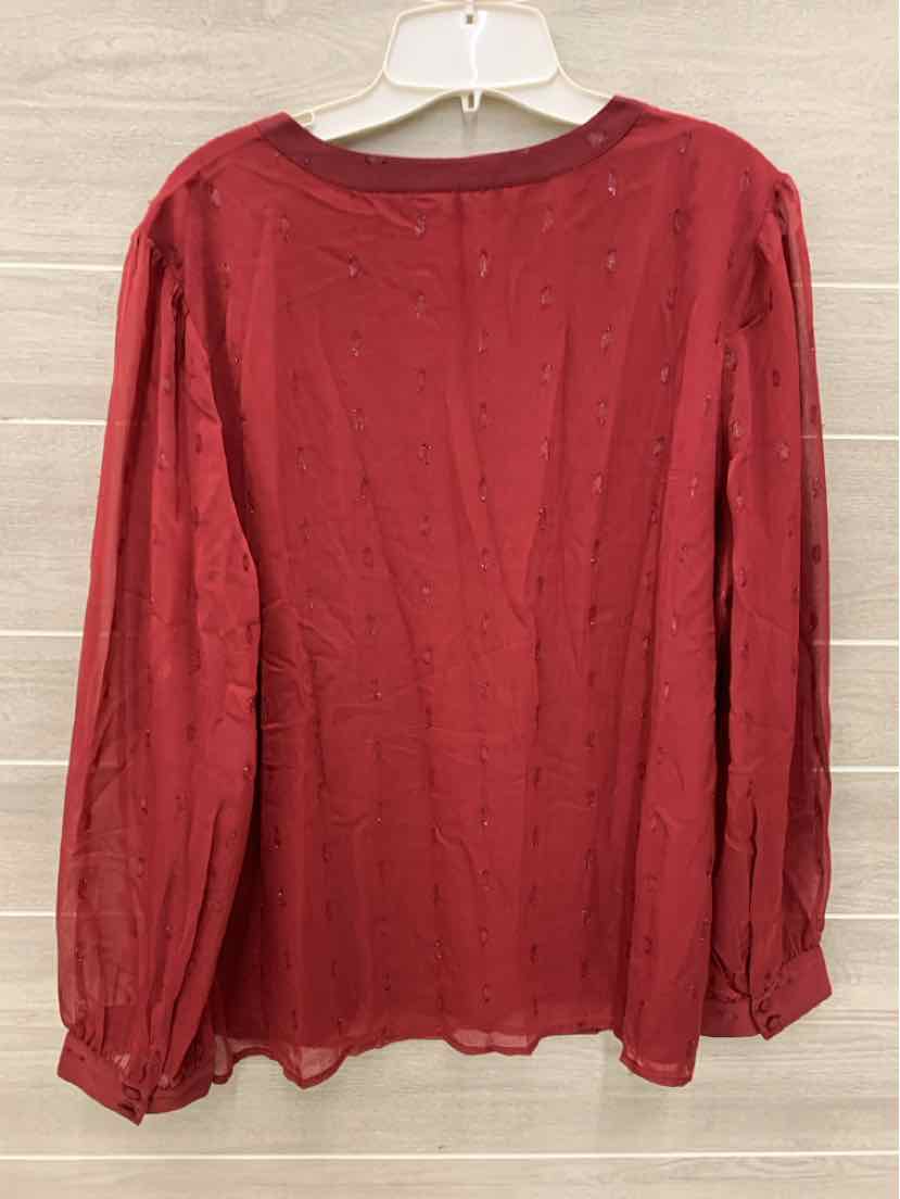 D & Co Burgundy Womens Size M/L Shirt