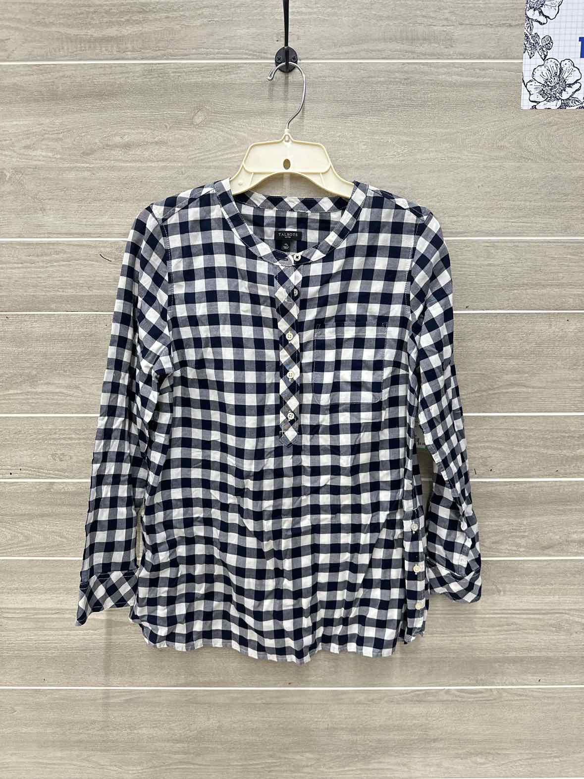 Talbots Size M/P Navy Womens Shirt