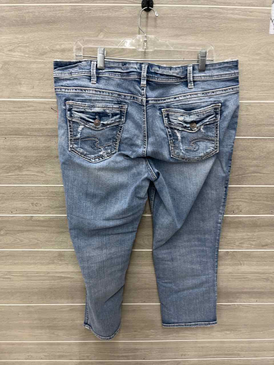 Silver Size 16 Blue Womens Jeans