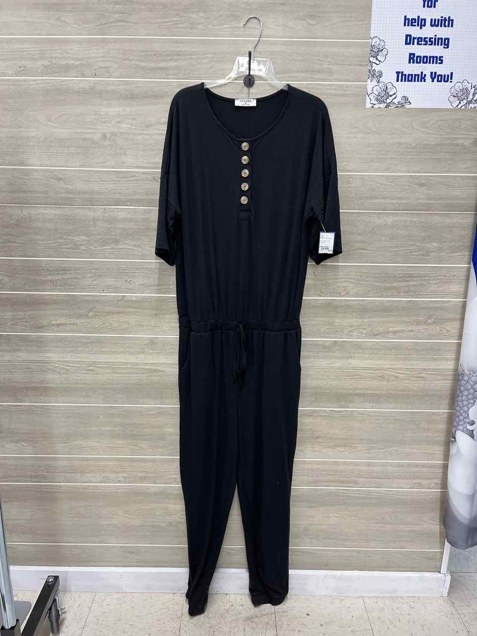 Zenana Size 10/12 Black Womens Jumper