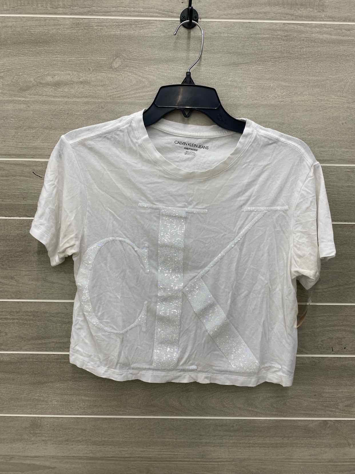 Calvin Klein White Womens Size XS Shirt
