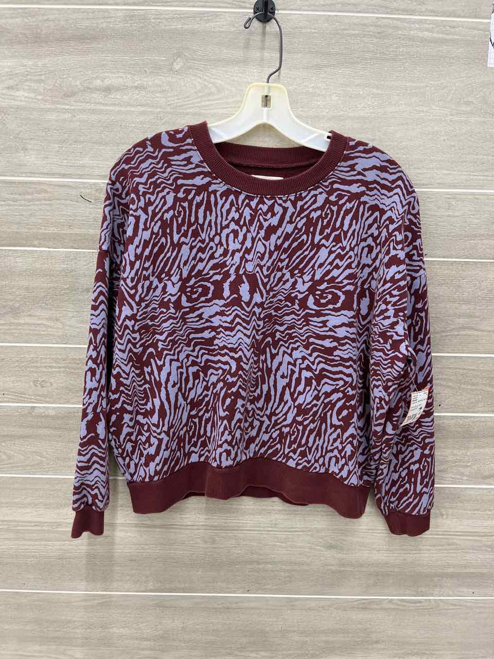 Madewell Burgundy Womens Women Size Small Sweatshirt