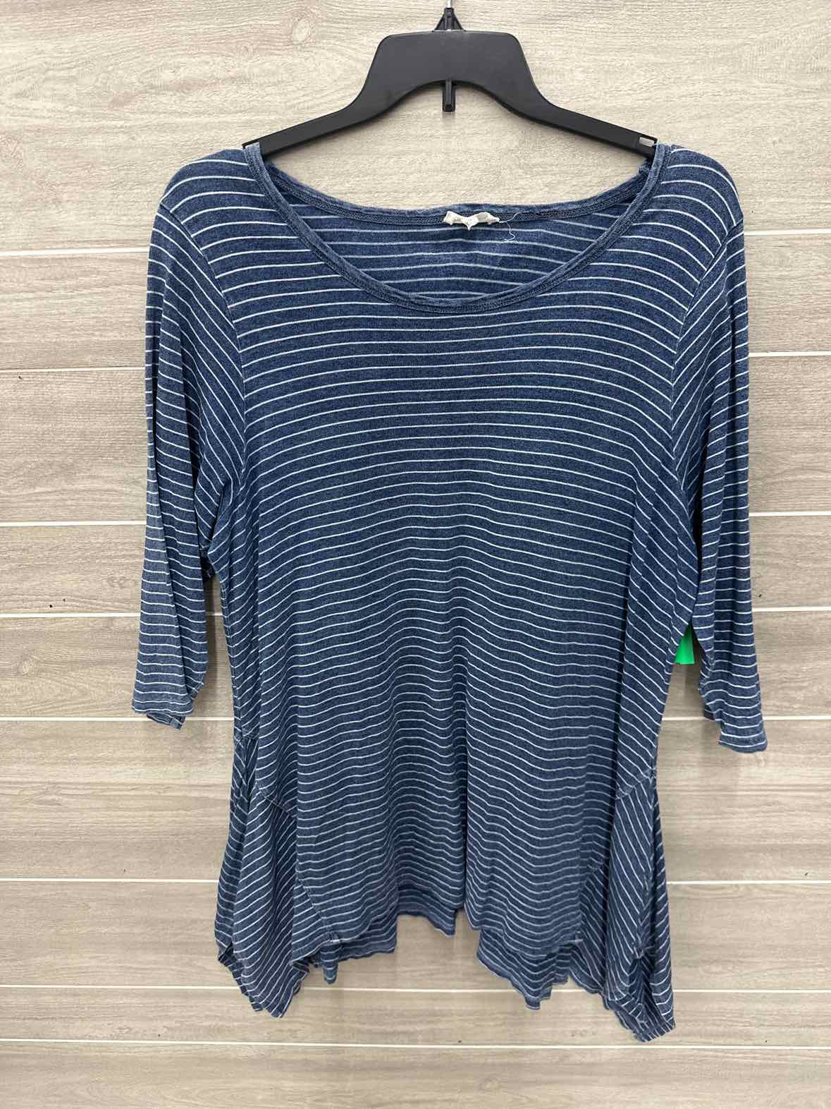 Jane & Delancey Size 2X Blue Plus Shirt