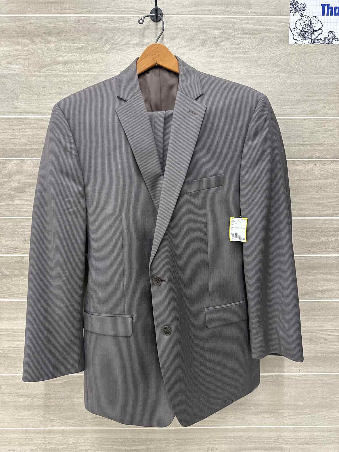 Calvin Klein Mens Size 42L Mens Sport Coat/Suit