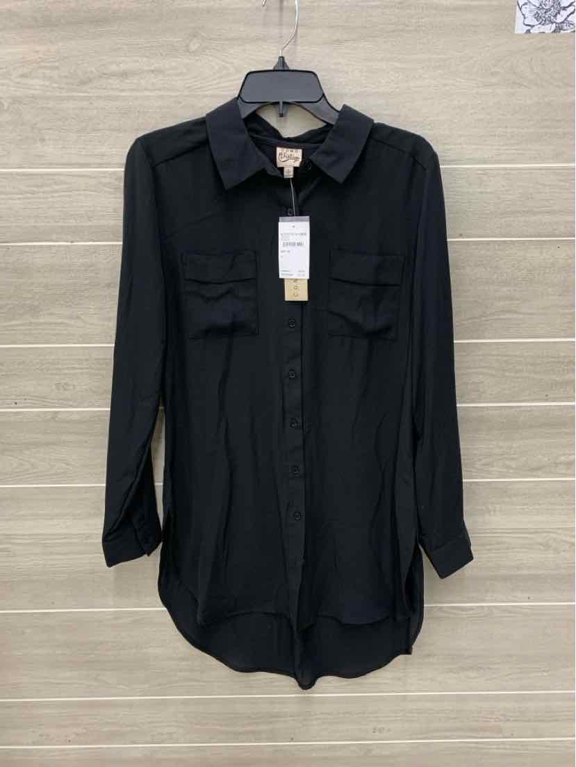 Como Vintage Black Womens Size Small Shirt