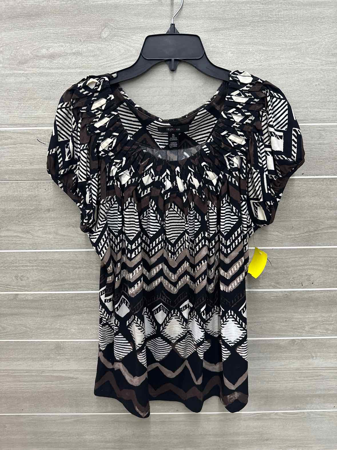 Style & Co Size XL Black Womens Shirt