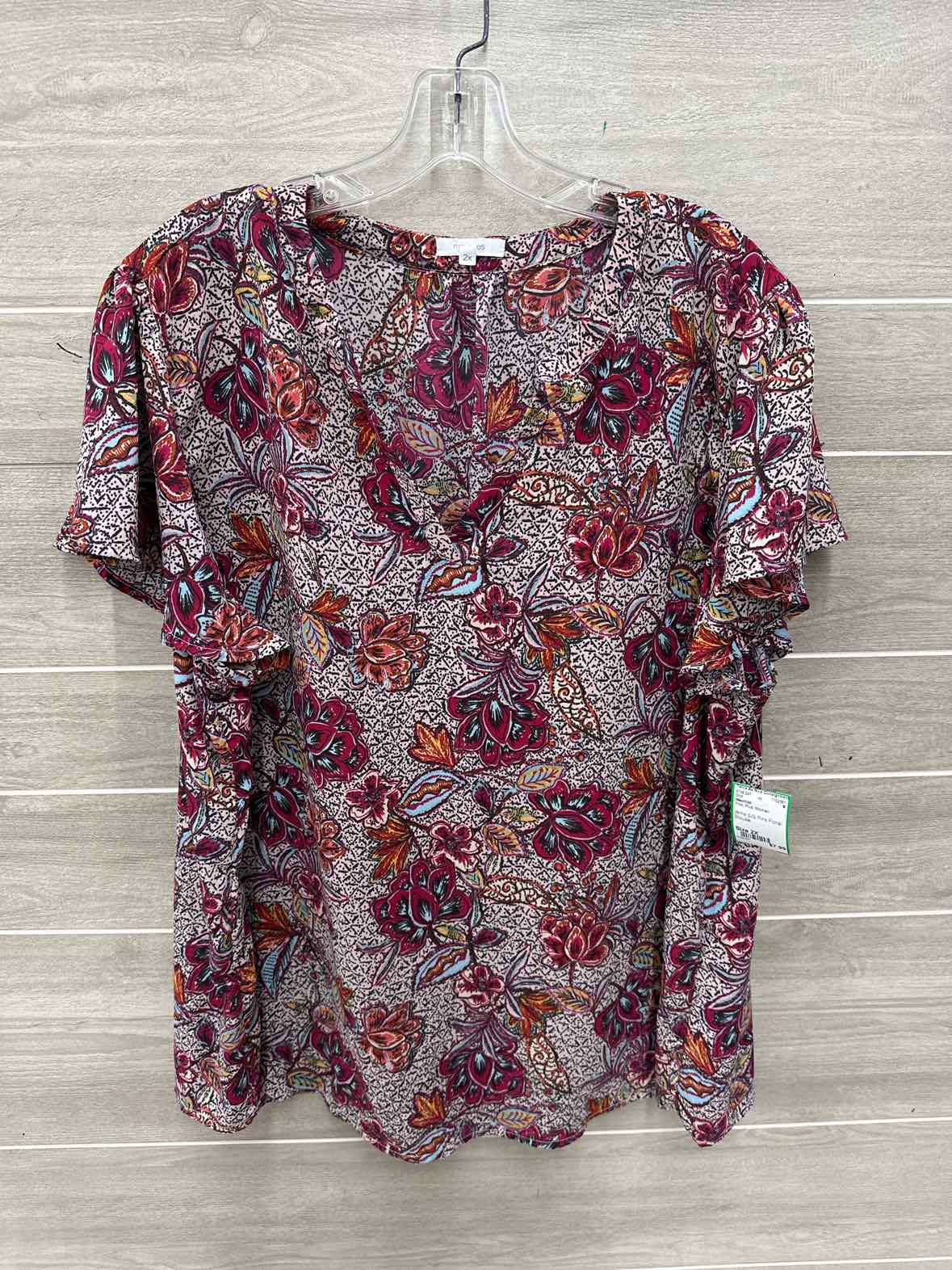 Maurices Size 2X Pink Plus Shirt