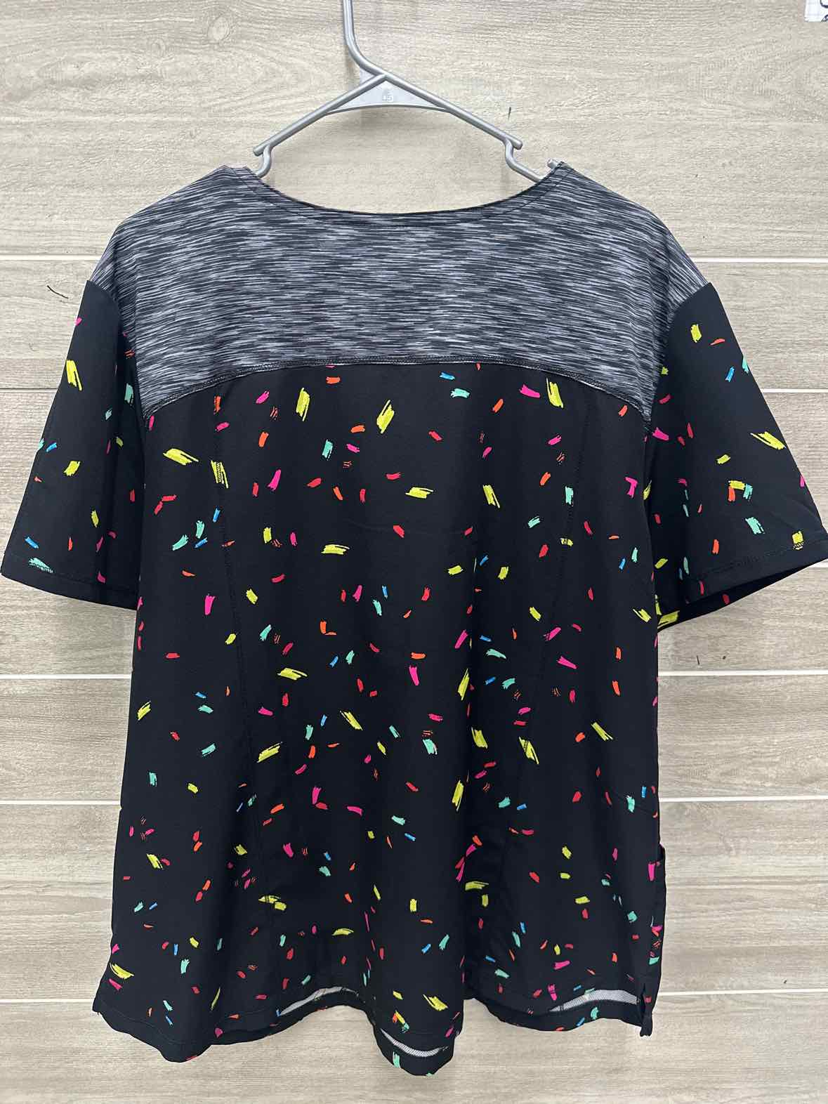 Dickies Size 2X Black Womens Scrub Top