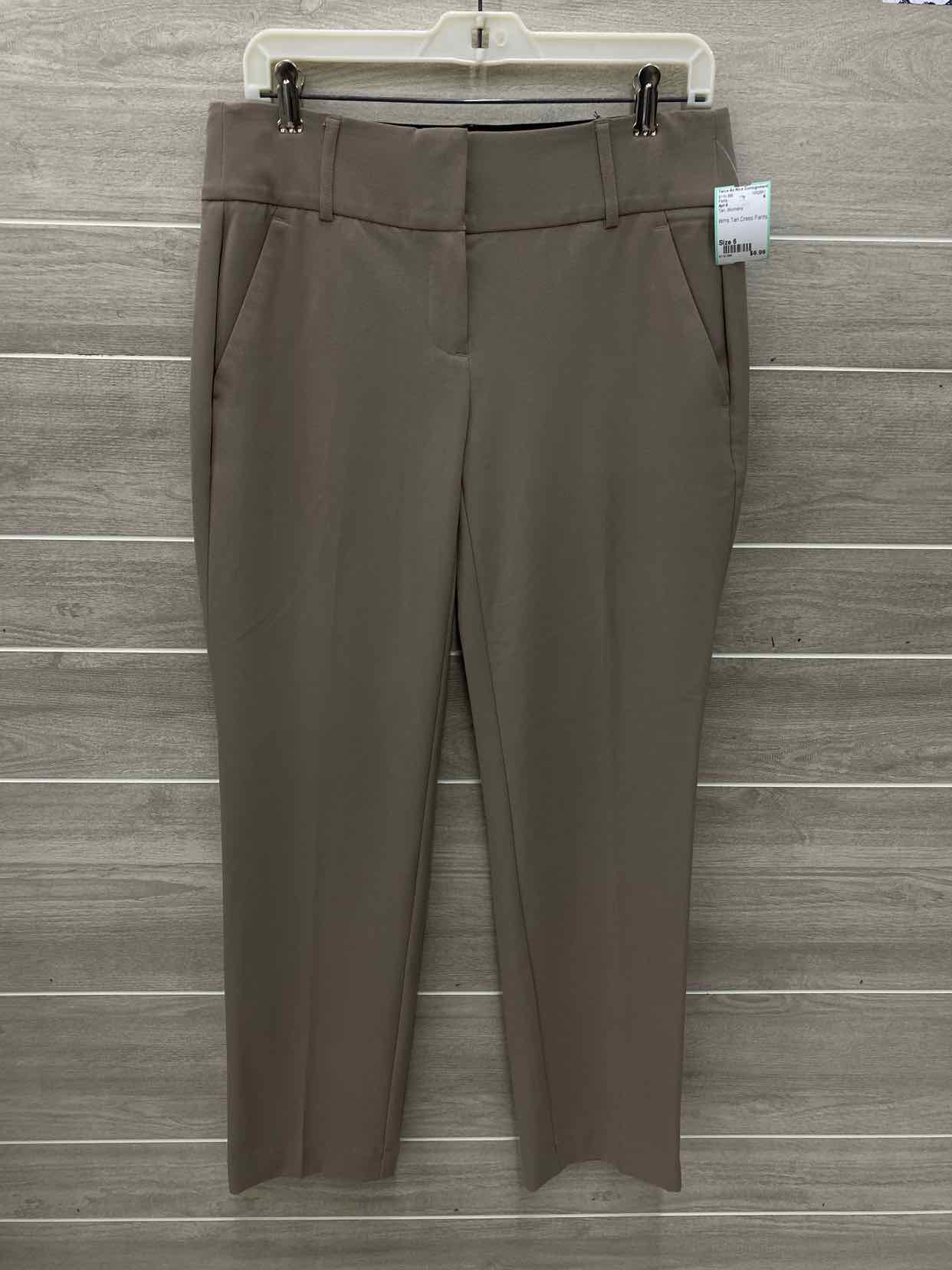 Apt 9 Tan Womens Size 6 Pants