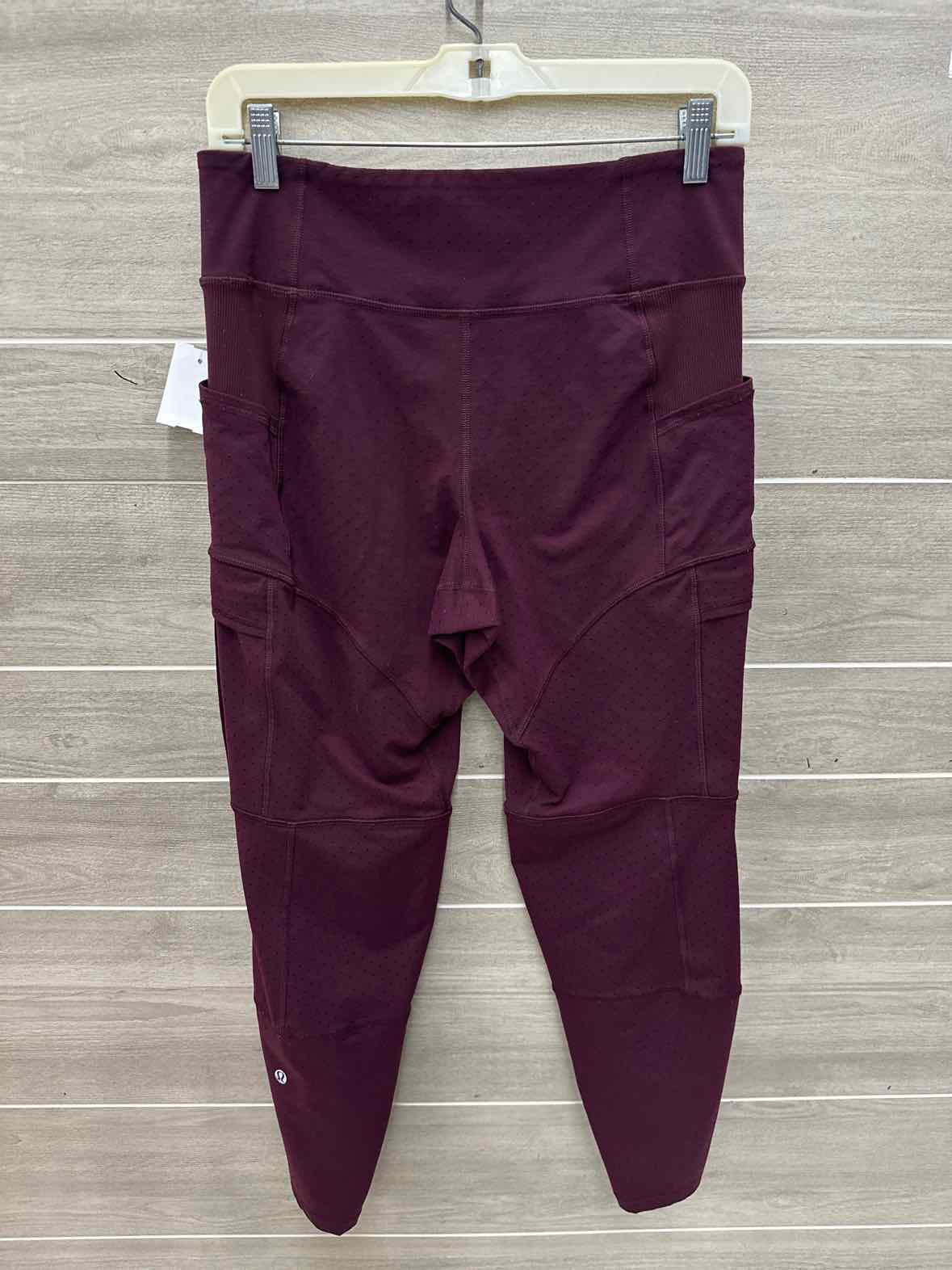 Lululemon Size 6 Burgundy Womens Leggings
