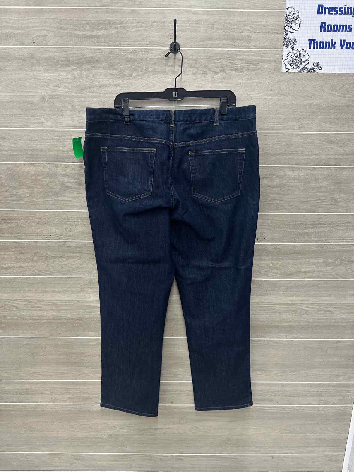 Lands End Size 18W Blue Plus Jeans