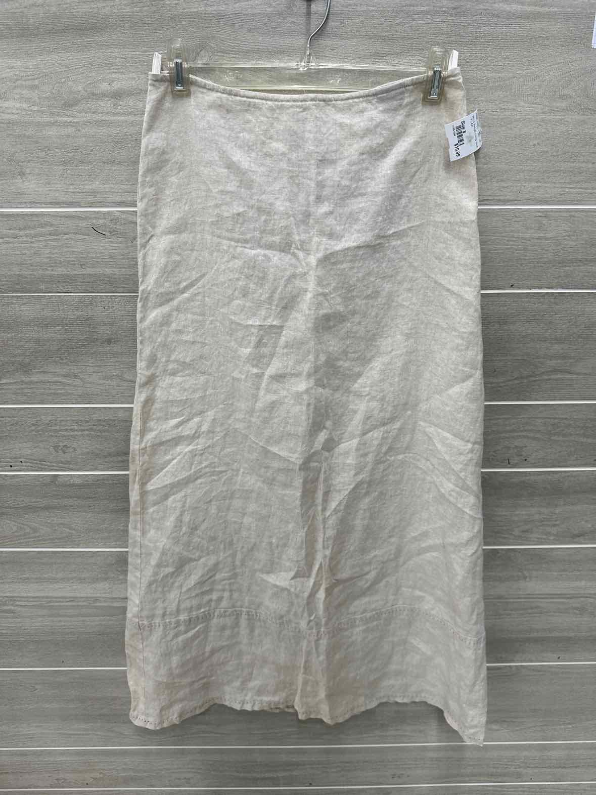 United Colors of Benneton Size 8 Beige Womens Skirt