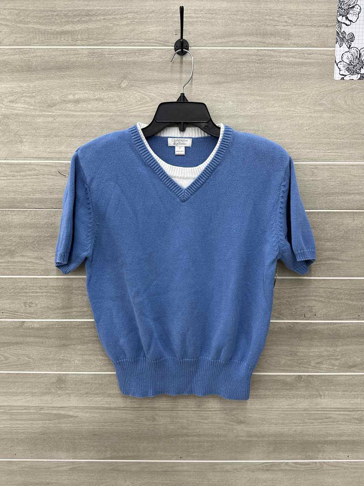 Christopher & Banks Size M Blue Womens Sweater